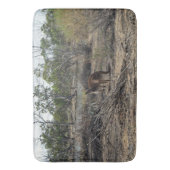 Rustig moment: Australische kangoeroe bij Billabon Badmat (Voorkant Verticaal)