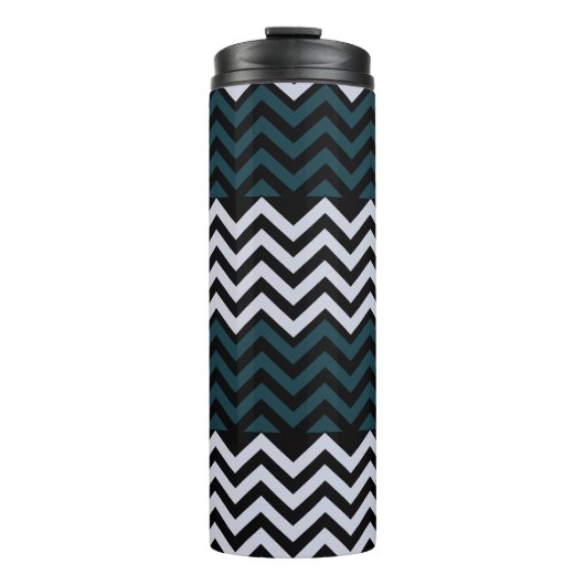 Rustig Monogram Groovy Chic Thermosbeker (Voorkant)