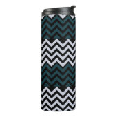 Rustig Monogram Groovy Chic Thermosbeker (Gedraaid links)