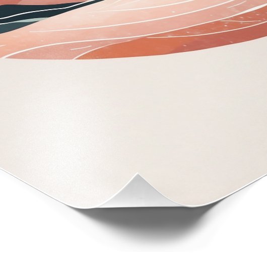 Rustig Mountain Sunset Foto Afdruk (Hoek)