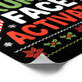 Rustig Mpy Gezicht Geactiveerd Grappig Kerst Citaa Poster (Hoek)