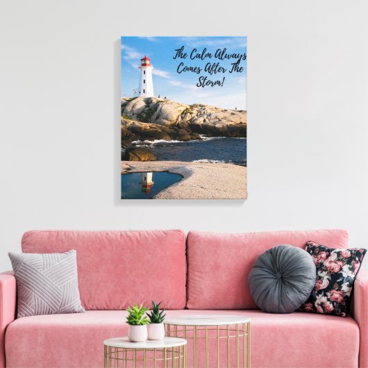 Rustig na het Storm Canvas Afdruk (Insitu (Woonkamer))