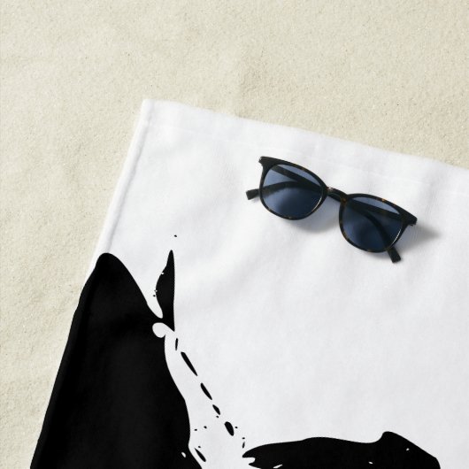 Rustig naast de golven strandlaken (In situ)