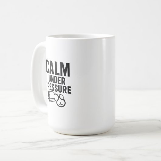Rustig onder druk Mok (Voorkant links)