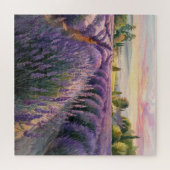 Rustig ontspannen lavendellandschap legpuzzel (Horizontaal)