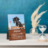 Rustig Paard Herdenking Paard Gedenk Foto Fotoplaat (Zijkant)