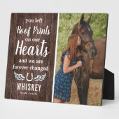 Rustig Paard Herdenkingsmonument | Fotohouder Fotoplaat (Zijkant)