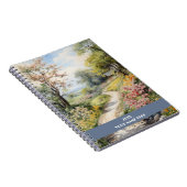Rustig pad door bloembos notitieboek (Rechterzijde)
