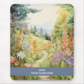 Rustig pad door bos muismat (Voorkant)