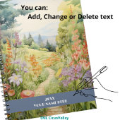 Rustig pad door bos notitieboek