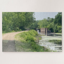 Rustig Pad Langs Het Kanaal Legpuzzel
