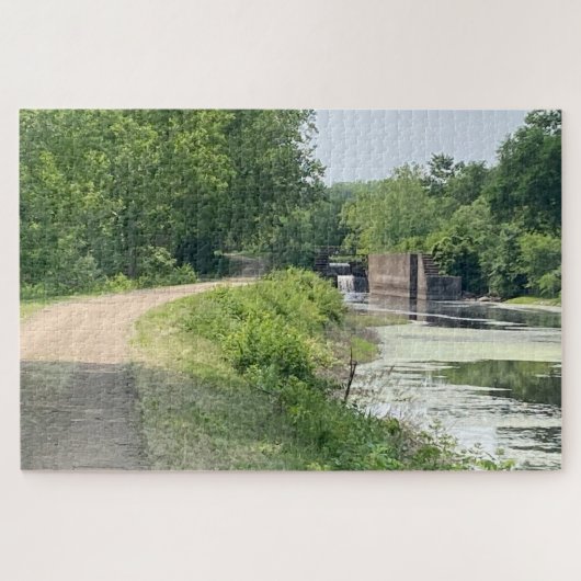 Rustig Pad Langs Het Kanaal Legpuzzel (Horizontaal)