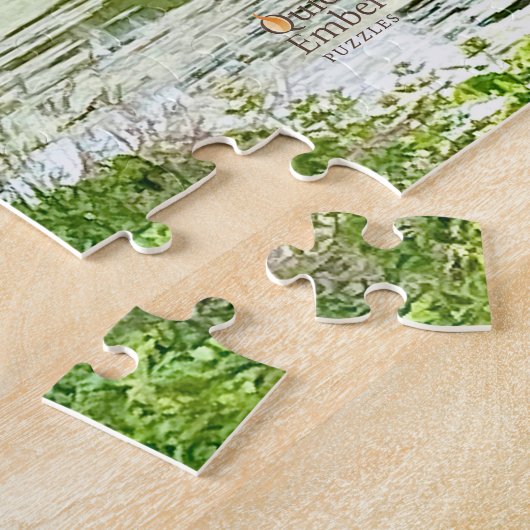 Rustig pad naast het kanaal legpuzzel (Zijkant)