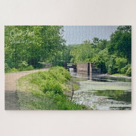 Rustig pad naast het kanaal - rustige Ember-puzzel Legpuzzel