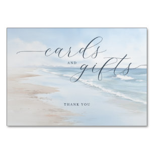 Rustig Pastel Waterverf Strandtafereel Kaart