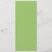 Rustig Pastelgroen Minimalistisch Trouwmenu Menu (Achterkant)
