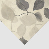 Rustig patroon van geperste bladeren – Herfst Bota Tissuepapier (Detail)
