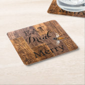 Rustig patroon van houtwaren, kartonnen onderzetters (Schuin)