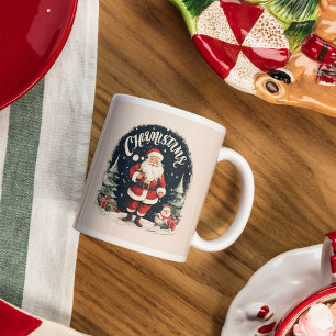 Rustig Prettig Kerstfeest & Kerstman Koffiemok