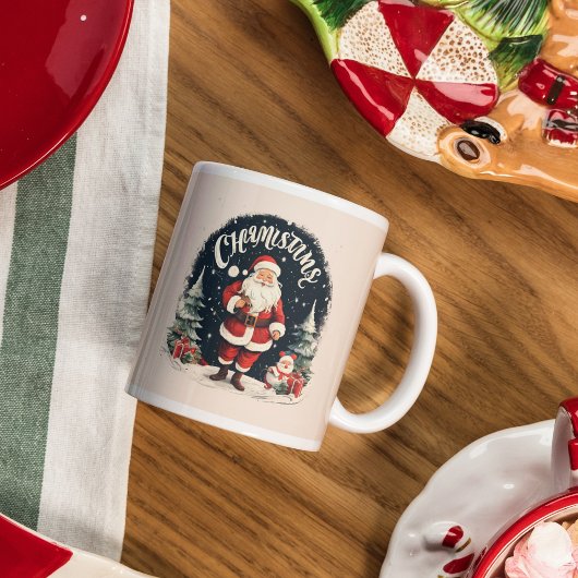 Rustig Prettig Kerstfeest & Kerstman Koffiemok