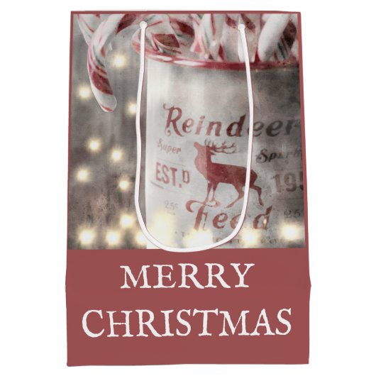 Rustig Prettig Kerstfeest Medium Cadeauzakje (Achterkant)