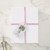 Rustig Prettig Kerstmis Kerstvakantie Cadeaulabel (Met Touw)