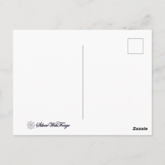 Rustig regenachtig dag Briefkaart (Achterkant)