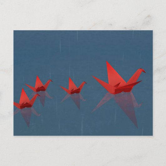 Rustig regenachtig dag Briefkaart (Voorkant)