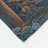 Rustig riviermoment met een wolf fleece deken (Hoek)