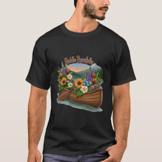 Rustig Roeien met Kano Vol Wilde Bloemen T-shirt