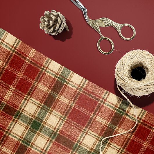 Rustig rood groen tan mannelijk inpakpapier