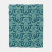 Rustig Safari wandtapijtpatroon - de witte lotus Fleece Deken (Voorkant)