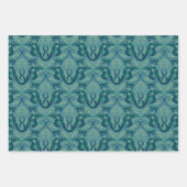 Rustig Safari wandtapijtpatroon - de witte lotus Inpakpapier Vel (Voorkant 2)