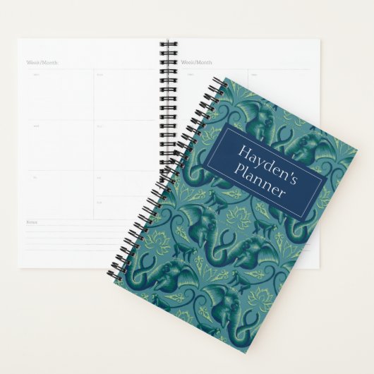 Rustig Safari wandtapijtpatroon - de witte lotus Planner (Display)