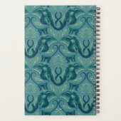 Rustig Safari wandtapijtpatroon - de witte lotus Planner (Achterkant)