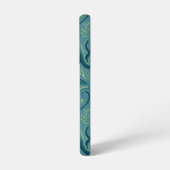 Rustig Safari wandtapijtpatroon - de witte lotus Samsung Galaxy Hoesje (Linkerkant)