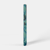 Rustig Safari wandtapijtpatroon - de witte lotus Samsung Galaxy Hoesje (Rechterkant)