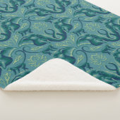 Rustig Safari wandtapijtpatroon - de witte lotus Sherpa Deken (3/4)