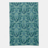 Rustig Safari wandtapijtpatroon - de witte lotus Theedoek (Verticaal)