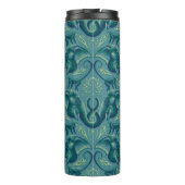 Rustig Safari wandtapijtpatroon - de witte lotus Thermosbeker (Achterkant)