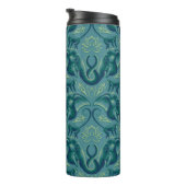 Rustig Safari wandtapijtpatroon - de witte lotus Thermosbeker (Geroteerd rechts)