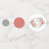 Rustig Sage Bloemen Pentakel Confetti (Voorkanten)