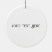 Rustig Sage Bloemen Pentakel Keramisch Ornament (Achterkant)