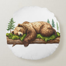 Rustig Slapen Beer Rustiek Woodland Waterverf