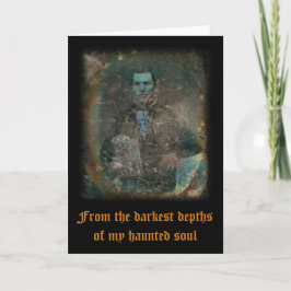 Rustig spookachtig Halloween Wenskaart Bedankkaart