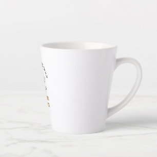 Rustig, sterk, niet te stoppen olifantenontwerp latte mok