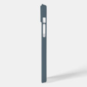 Rustig Stof Blauw Waterverf Minimalistisch Modern Case-Mate iPhone Case (Achterkant / Links)