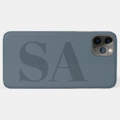 Rustig Stofblauw Aquarel Minimaal Hedendaags Case-Mate iPhone Case (Achterkant (horizontaal))