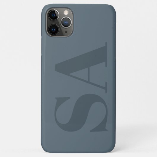 Rustig Stofblauw Aquarel Minimaal Hedendaags Case-Mate iPhone Case (Achterkant)