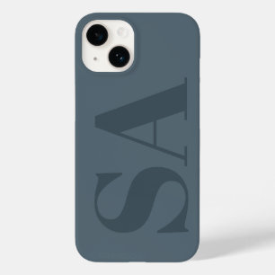 Rustig Stofblauw Aquarel Minimalistisch Hedendaags Case-Mate iPhone 14 Hoesje